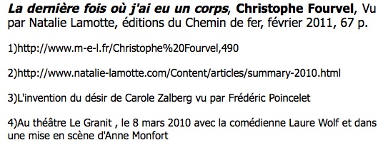 L'or des livres - CChristophe Fourvel et Natalie Lamotte 2011