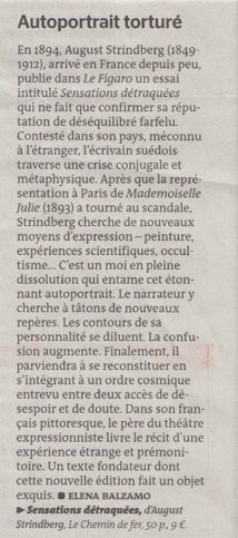 Strindberg Le monde 160616